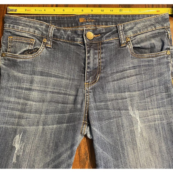 Kut From The Kloth Womens Jeans Sz 10 Med Wash Boyfriend Mid-Rise - Picture 10 of 14